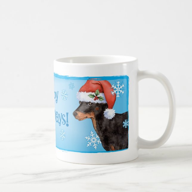 Mug Joyeux Howlidays Toy Manchester Terrier (Droite)