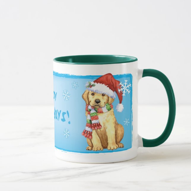 Mug Joyeux Howlidays Yellow Lab (Droite)