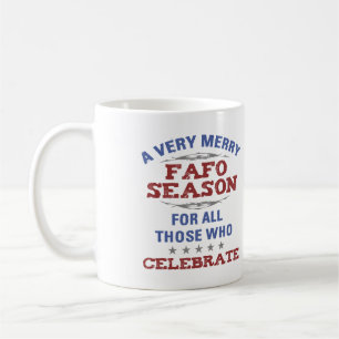 Mug Joyeux Humour anti-Trump de la saison FAFO