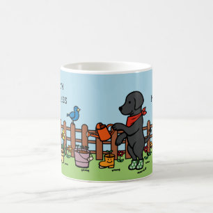 Mug Joyeux jardinier Black Labrador personnalisé