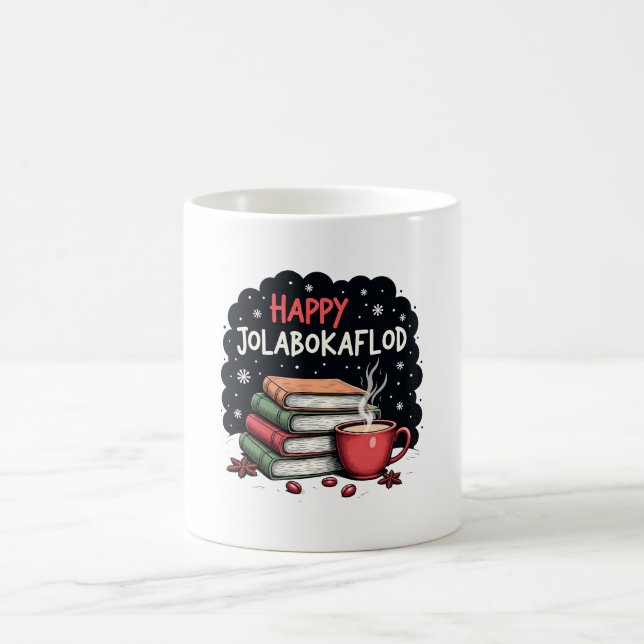Mug Joyeux Jolabokaflod Famille Célébration Cadeau (Centre)