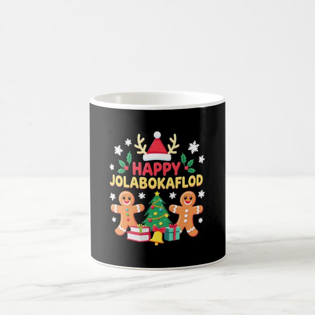 Mug Joyeux Jolabokaflod Famille Célébration Cadeau (Centre)