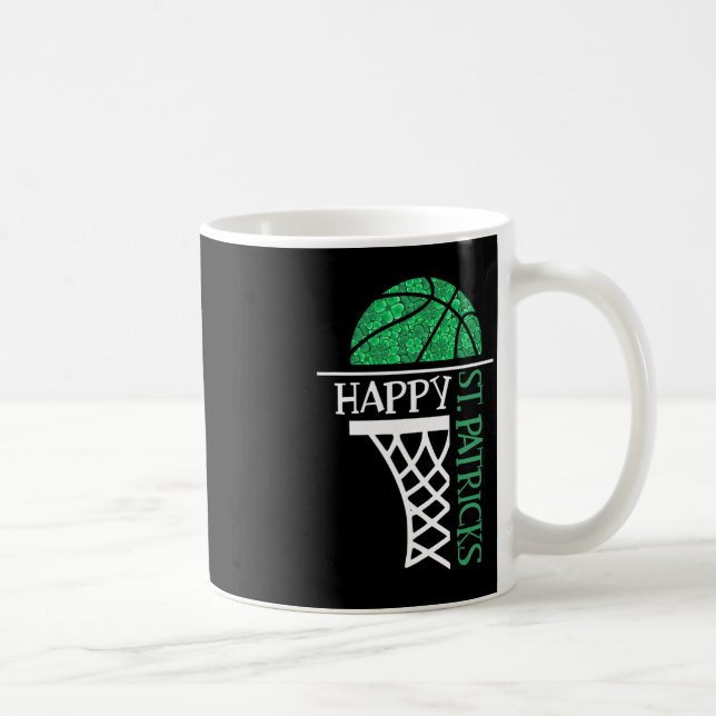 Mug Joyeux joueur de basket-ball Shamrock Jour de la S (Droite)