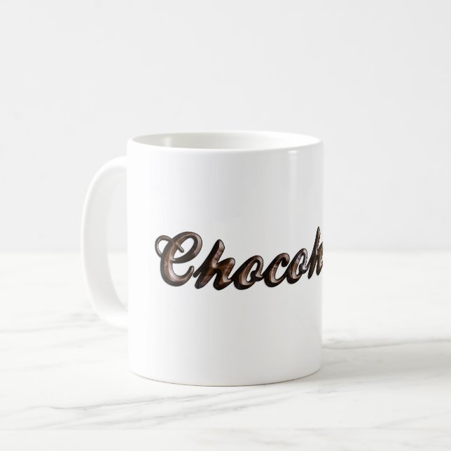 Mug Joyeux jour de chocolat Chocoholic (Devant gauche)