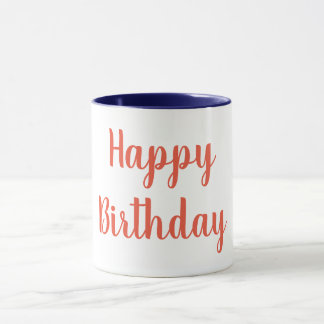 Mug Joyeux Jour de la couleur orange