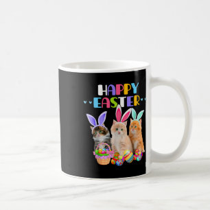 Mug Joyeux jour de Pâques Lapin Chat Œufs Panier Homme