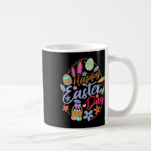 Mug Joyeux Jour de Pâques Oeufs de Pâques Bunnies de P
