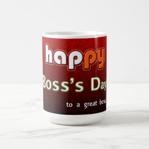 Mug Joyeux Jour du patron à un grand patron!