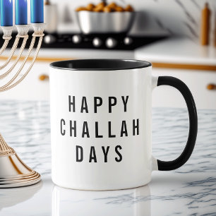 Mug Joyeux Jours de Challah Joli jeu de mots