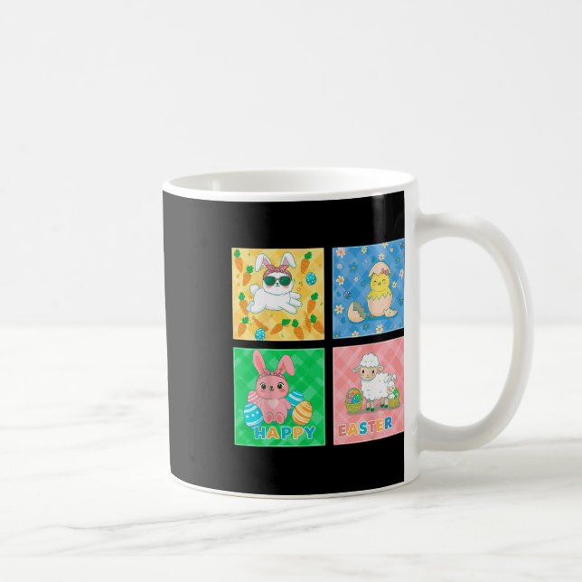 Mug Joyeux Joyeux de Pâques adorable Bunny Festif (Droite)