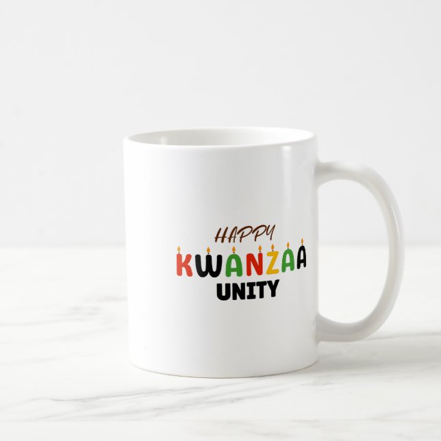 Mug Joyeux Kwanzaa Kinara-sept Principes De Kwanzaa U (Droite)