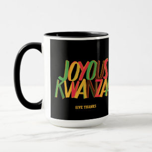 Mug Joyeux KWANZAA Principes mot-clé