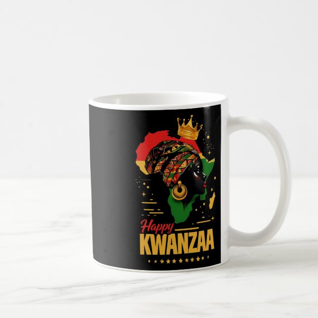 Mug Joyeux Kwanzaa Sept Principes Des Femmes Kwanzaa 1 (Droite)