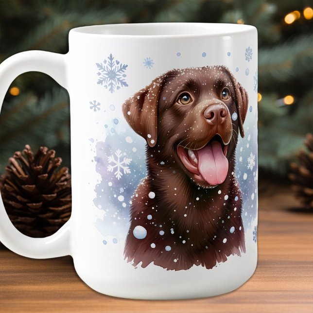 Mug Joyeux Labrador Retriever Puppy Chien Noël (Créateur téléchargé)