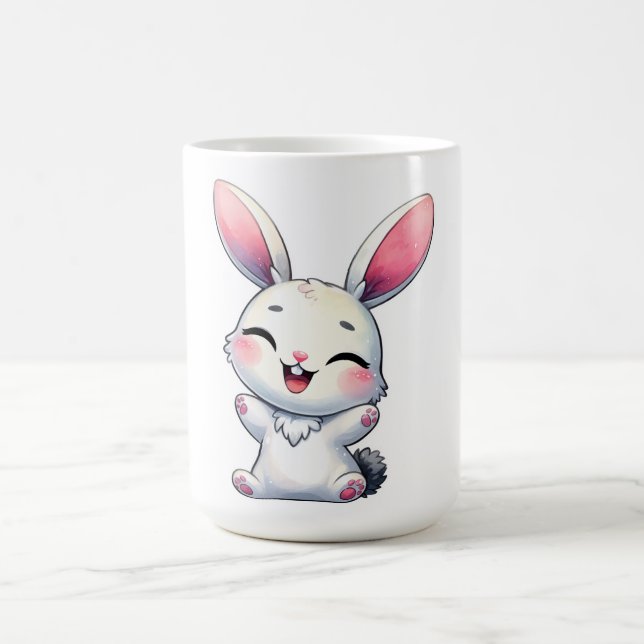 Mug Joyeux lapin aquarelle (Centre)