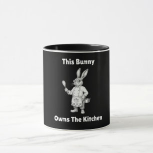 Mug Joyeux Lapin de Pâques Ce Lapin Possède La Cuisine