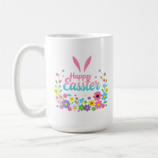 Mug Joyeux lapin de Pâques Printemps Oeuf de Pâques Pâ