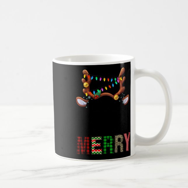 Mug Joyeux Leopard Pajama Femmes Messy Bun Reindeer Ch (Droite)