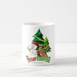Mug Joyeux logo de Noël avec Snowman et Christman