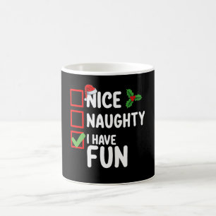 Mug Joyeux Méchant J'ai Amusement Père Noël Liste de N