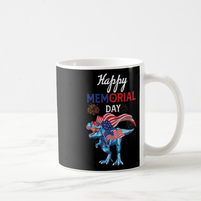 Mug Joyeux Memorial Day 4 juillet Dinosaur Firework U (Droite)