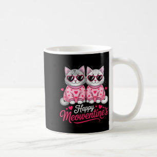 Mug Joyeux Meowentin’s Couple de Chats Romantiques Mig