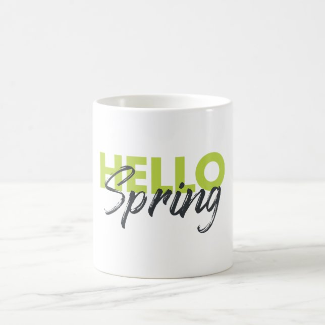 Mug Joyeux, moderne, amusant, design dynamique Hello S (Centre)