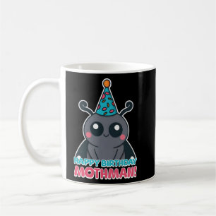 Mug Joyeux Mothman d'anniversaire ! Caricature mignon