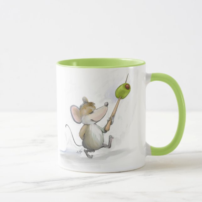 Mug Joyeux Mouse Moe avec Musique Olive (Droite)