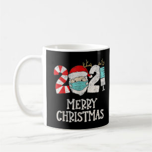 Mug Joyeux-Noël 2021 Quarantine Drôle de Père Noël sur
