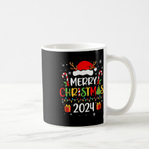 Mug Joyeux Noël 2024 Santa Hat Correspondance de famil