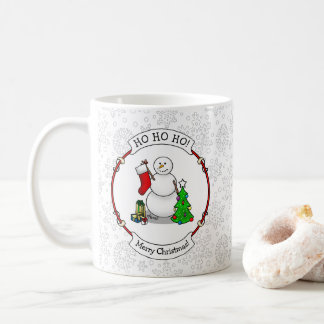 Mug Joyeux Noël 2 arbre chaussette bonhomme de neige