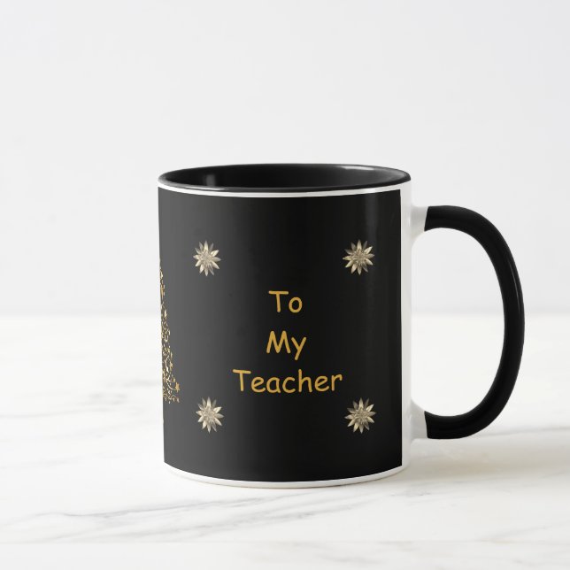 Mug Joyeux Noël à mon professeur (Droite)