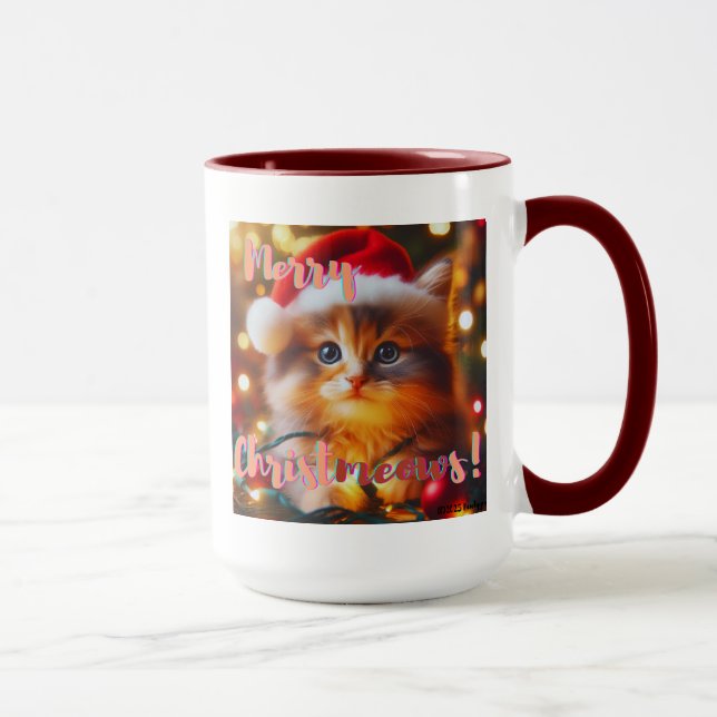 Mug Joyeux Noël à tous les chats ! (Droite)