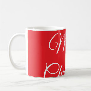 Mug Joyeux Noël ajoutez nom texte personnalisé cadeau