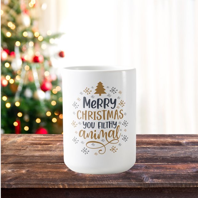 Mug Joyeux Noël, animal sale (Créateur téléchargé)