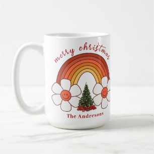 Mug Joyeux Noël arc-en-ciel Musique personnalisée