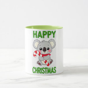 Mug Joyeux Noël au petit koala mignon