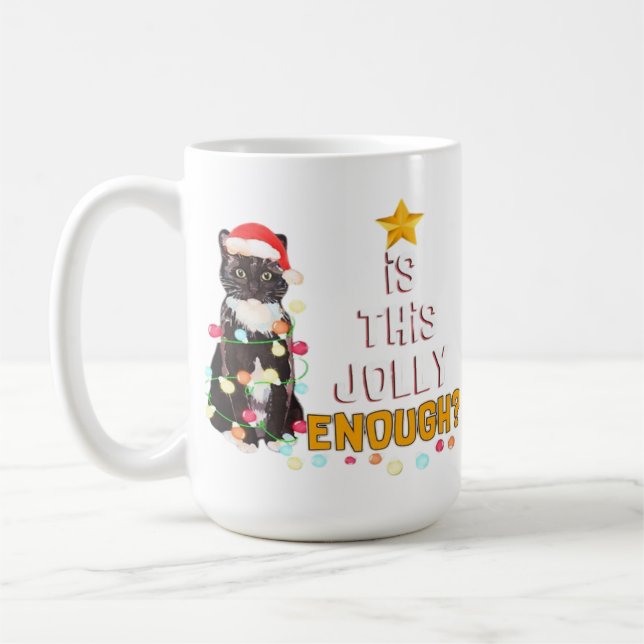 Mug Joyeux Noël aux chats  (Gauche)