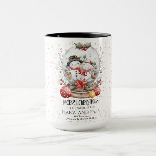 Mug Joyeux Noël aux meilleurs grands-parents du monde 