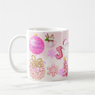 Mug Joyeux Noël avec cadeau de vacances de rennes d'hi
