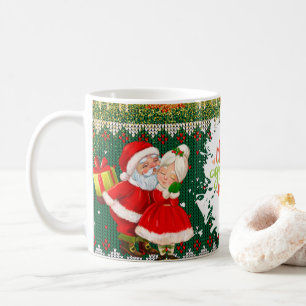 Mug Joyeux Noël avec cadeau de vacances de rennes d'hi