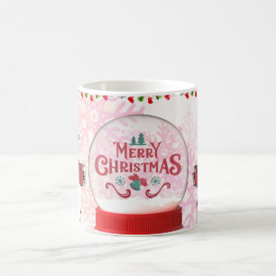 Mug Joyeux Noël avec cadeau de vacances de rennes d'hi