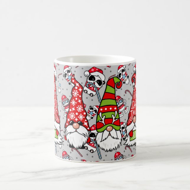 Mug Joyeux Noël avec des cadeaux de cannes à sucre (Centre)