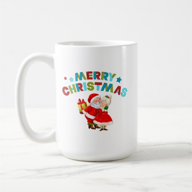 Mug Joyeux Noël avec le Père Noël (Gauche)
