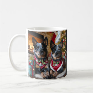 Mug Joyeux Noël avec un Blue Heeler !