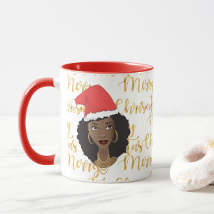 Mug Joyeux Noël  Beauté naturelle Santa Hat