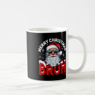Mug Joyeux Noël Bruh Funny Père Noël Retro Hommes W