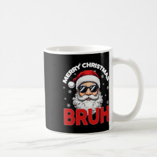 Mug Joyeux Noël Bruh Funny Père Noël Retro Hommes W