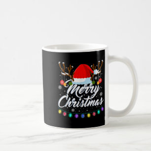 Mug Joyeux Noël Chapeau Rouge de Père Noël Renne Noël